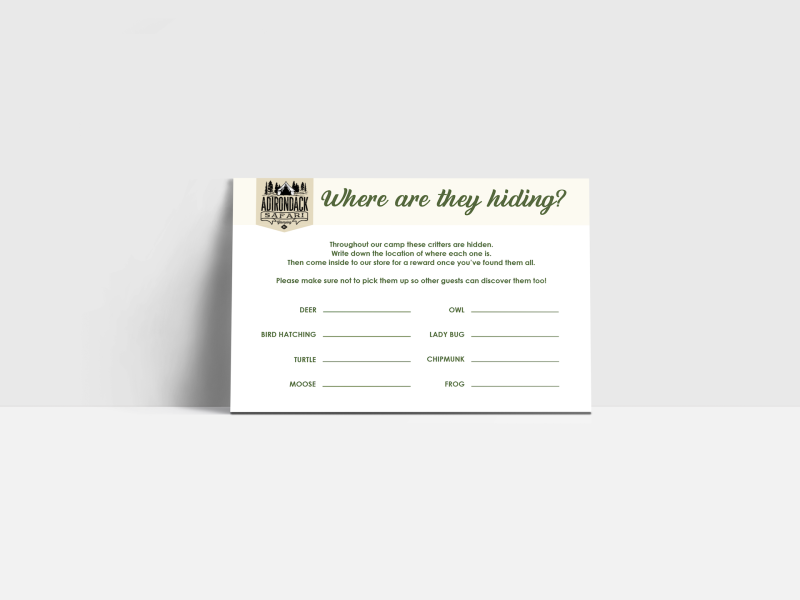 ADK Safari Animal Hunt